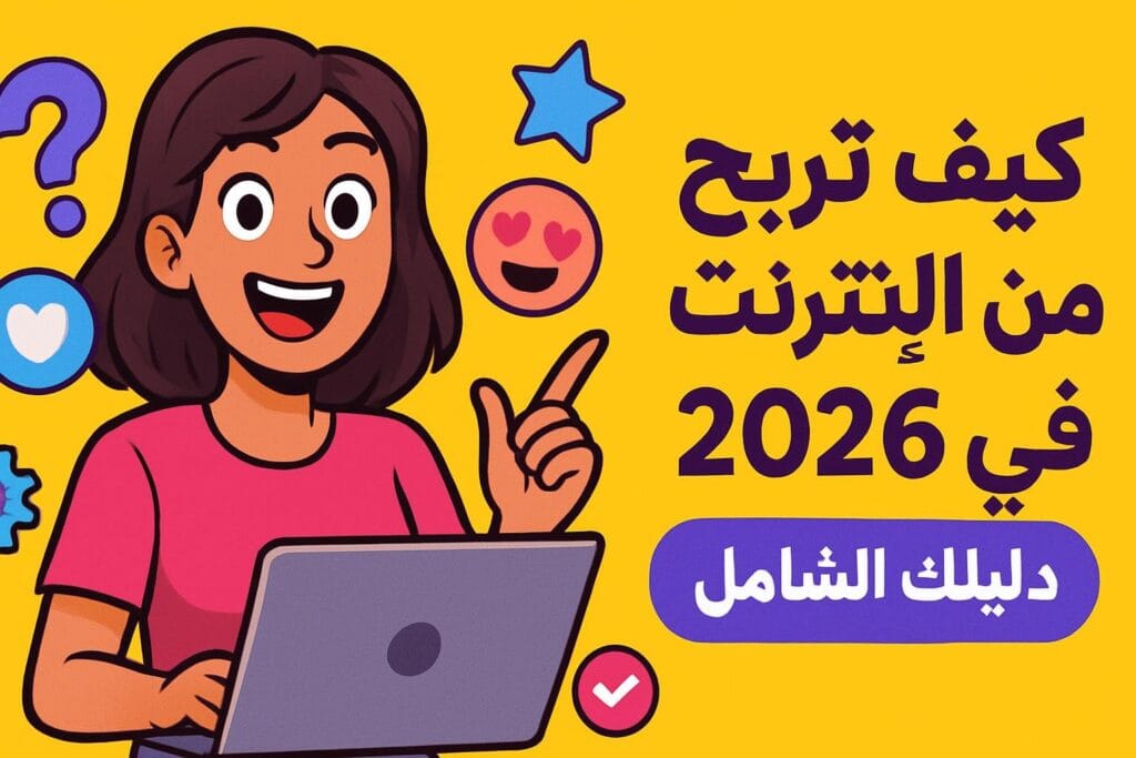 كيف تربح من الإنترنت في 2026؟ دليلك الشامل بأسلوب شبابي ممتع! 😄