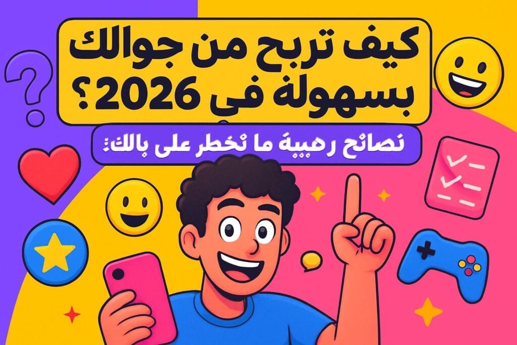 كيف تربح من جوالك بسهولة في 2026؟ نصايح رهيبة ما تخطر على بالك! 😎📱