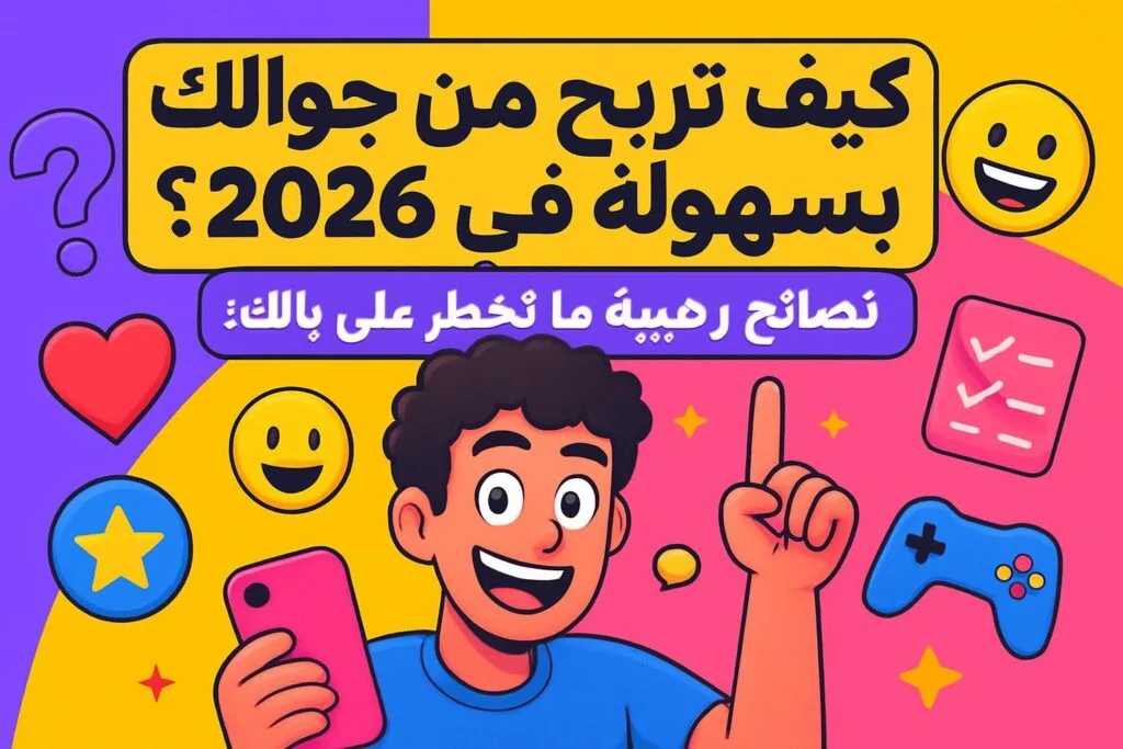 كيف تربح من جوالك بسهولة في 2026؟ نصايح رهيبة ما تخطر على بالك! 😎📱