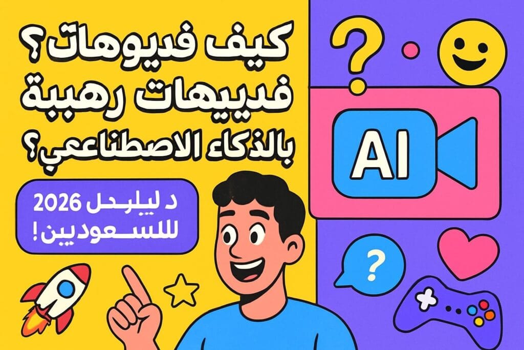 كيف تصنع فيديوهات رهيبة بالذكاء الاصطناعي؟ دليل 2026 للشباب السعوديين! 🚀