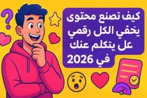 كيف تصنع محتوى رقمي يخلي الكل يتكلم عنك في 2026؟ 😎🔥