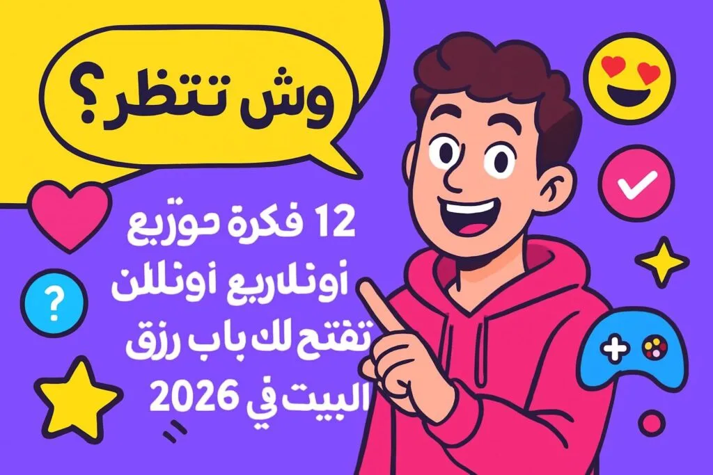 وش تنتظر؟ 12 فكرة مشاريع أونلاين تفتح لك باب رزق من البيت في 2026! 🚀